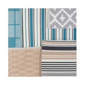 Tappeto per Esterni Meis 160 x 230 x 0,5 cm Azzurro Bianco polipropilene
