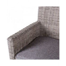 Sedia da giardino Patsy Grigio Legno Rattan 58 x 63 x 86 cm
