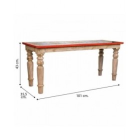 Panca Alexandra House Living Legno di mango Legno MDF 35 x 43 x 101 cm