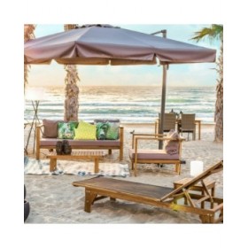 Poltrona da giardino Cristy Naturale 74 x 75 x 68 cm