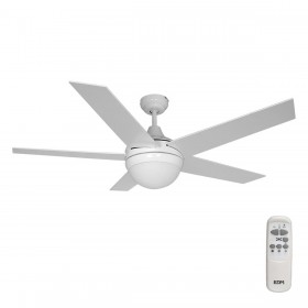 Ventilatore da Soffitto con Luce EDM 33988 Adriatico Bianco 60 W