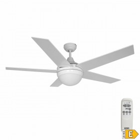 Ventilatore da Soffitto con Luce EDM 33988 Adriatico Bianco 60 W