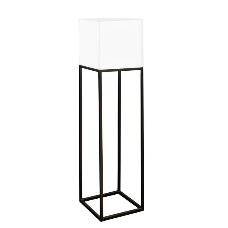 Lampada da Terra Block Bianco Grigio E27 38 x 38 x 155 cm