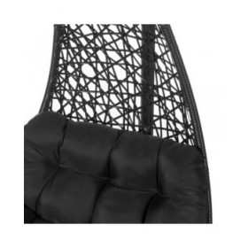 Sedia da giardino sospesa Dido Nero Rattan 82 x 84 x 132 cm