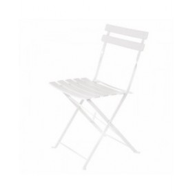Sedia da giardino Sira Bianco Acciaio 41 x 46 x 80 cm (2 Unità)