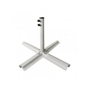 Base per Ombrellone Thais Bianco Acciaio 90 x 90 x 55 cm