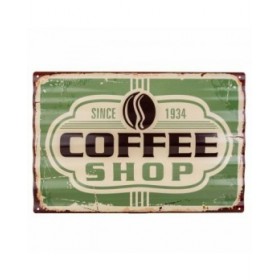 Placca da Parete Alexandra House Living Coffee Shop Ferro 59 x 1 x 40 cm