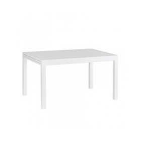 Tavolo da Pranzo Thais Bianco Alluminio 135 x 90 x 74 cm