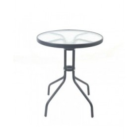 Tavolo da Pranzo Trivia Antracite Acciaio 60 x 60 x 70 cm