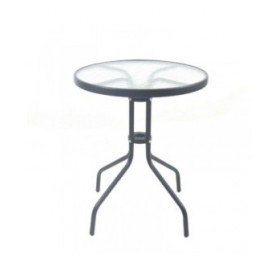 Tavolo da Pranzo Trivia Antracite Acciaio 60 x 60 x 70 cm