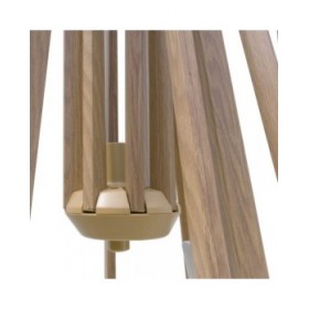 Ombrellone Tiber Bianco Alluminio teak 300 x 300 x 250 cm