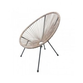 Poltrona da giardino Acapulco Naturale Corda 72 x 77 x 84 cm