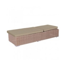 Lettino Patsy Marrone Chiaro Naturale 200 x 70 x 41 cm