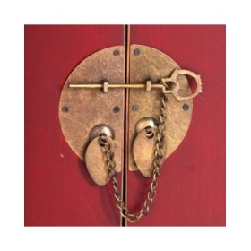 Mobile TV ORIENTE Rosso Legno Ferro Legno MDF 130 x 24 x 50,5 cm