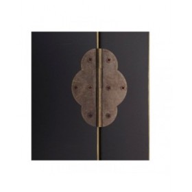Credenza ORIENTE 63 x 33 x 131 cm Nero Legno
