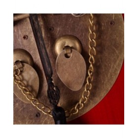 Comodino ORIENTE Rosso Ferro Legno MDF 45 x 26 x 69 cm