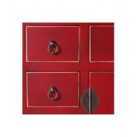Credenza ORIENTE 73 x 26 x 90 cm Rosso Legno