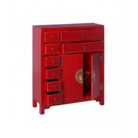 Credenza ORIENTE 73 x 26 x 90 cm Rosso Legno