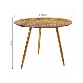 Tavolino da Caffè Alexandra House Living Dorato Ferro 54 x 40 x 54 cm