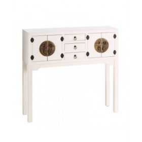 Ingresso ORIENTE Bianco Dorato 95 x 26 x 90 cm