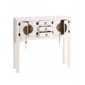 Ingresso ORIENTE Bianco Dorato 95 x 26 x 90 cm