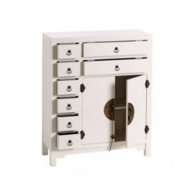 Credenza ORIENTE 73 x 26 x 90 cm Legno Bianco