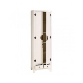 Armadio ORIENTE Bianco Legno Ferro DMF 55 x 33 x 185 cm