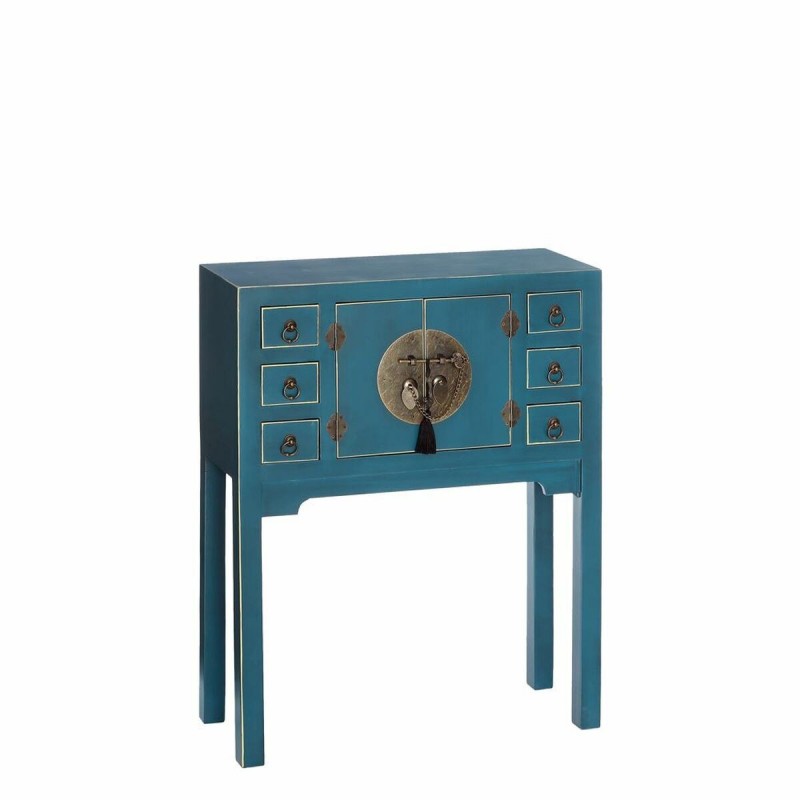 Ingresso ORIENTE Azzurro Dorato 63 x 26 x 80 cm