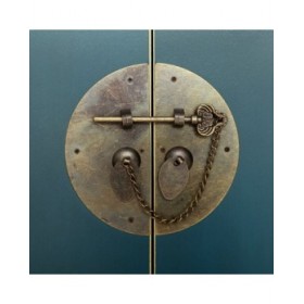 Ingresso ORIENTE Azzurro Dorato 63 x 26 x 80 cm