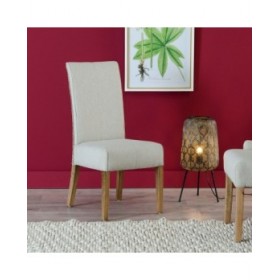 Sedia da Sala da Pranzo 46 x 62 x 100 cm Grigio Beige