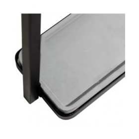 Appendiabiti 37 x 37 x 170 cm Nero Metallo industriale
