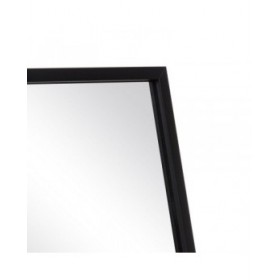 Specchio da terra Nero Alluminio Cristallo 50 x 2,5 x 160 cm