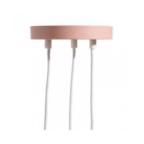 Lampadario 20 x 20 x 95 cm Rosa Metallo