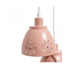 Lampadario 20 x 20 x 95 cm Rosa Metallo