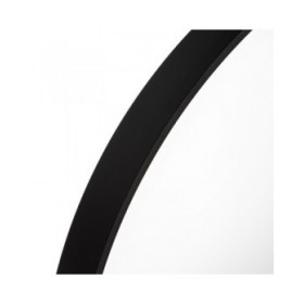 Specchio da parete Nero 100 x 4 x 100 cm