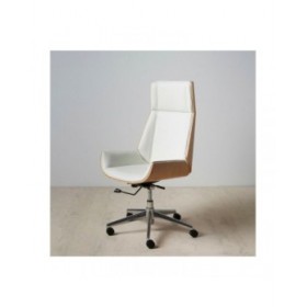 Poltrona Bianco Naturale Ferro 100 % Poliuretano 65 x 66 x 108,5 cm