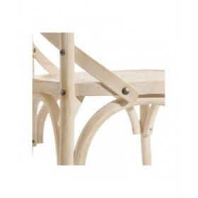 Sedia da Sala da Pranzo 45 x 42 x 87 cm Legno Bianco Rattan
