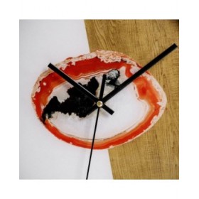 Orologio da Parete 30,5 x 4,3 x 30,5 cm Cristallo Dorato Bianco PVC