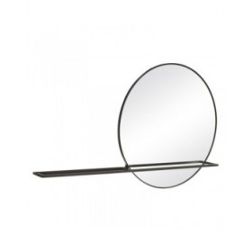 Specchio da parete Nero 70 cm 120 x 10 x 70 cm