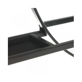 Specchio da parete Nero 70 cm 120 x 10 x 70 cm