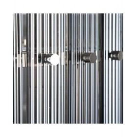 Lampadario 76 x 76 x 39 cm Cristallo Metallo Argento