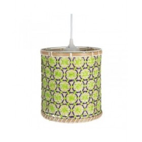 Lampadario 32 x 32 x 29 cm Naturale Verde Bambù 220 V 40 W (3 Unità)