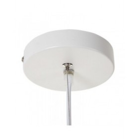 Lampadario Alluminio Bianco 20 x 20 x 30 cm