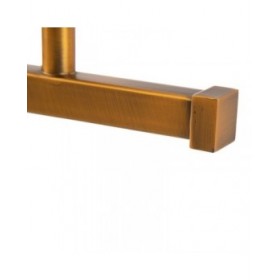 Lampada da Parete 60 x 20 cm Cristallo Dorato Metallo