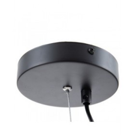 Lampadario Nero Metallo 26 x 26 x 46 cm