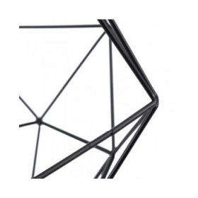 Lampadario Nero Metallo 26 x 26 x 46 cm