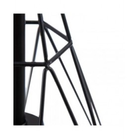 Lampadario Nero Metallo 26 x 26 x 46 cm