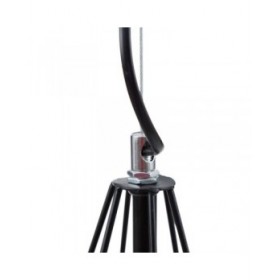 Lampadario Nero Metallo 26 x 26 x 46 cm