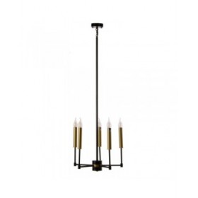 Lampadario 40,5 x 43 x 33 cm Nero Dorato Metallo