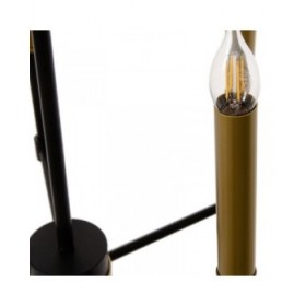 Lampadario 40,5 x 43 x 33 cm Nero Dorato Metallo